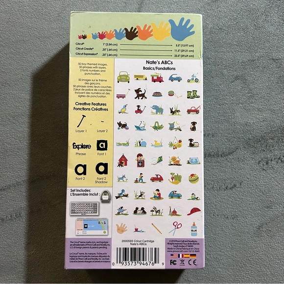 Cricut NATE’S ABC shapes & fonts - Picture 3 of 11